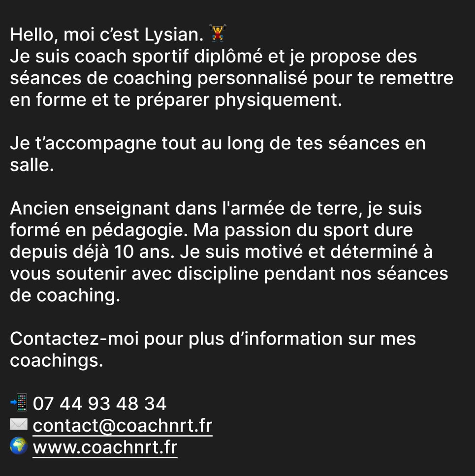 Post 1.3 Coach NRT Description